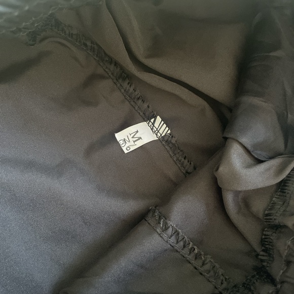 Black techwear joggers with silver detail - baggy fit - Picture 3 of 6